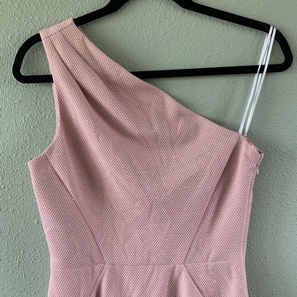 Vince Camuto pink metallic one shoulder dress  (Bundle Dresses to Save) - Picture 3 of 8